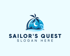 Night Beach Resort logo design