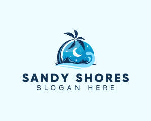 Night Beach Resort logo design