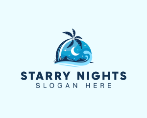 Night Beach Resort logo design