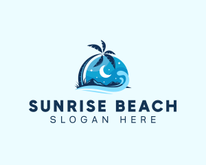 Night Beach Resort logo design