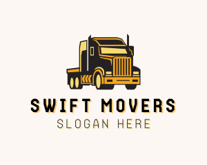 Construction Truck Mover logo design