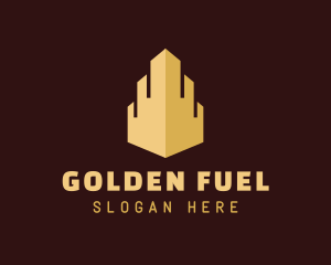 Golden Metropolis Building logo design