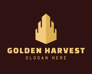 Golden Metropolis Building logo design