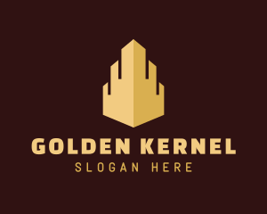 Golden Metropolis Building logo design