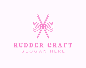 Ribbon Crochet Handicraft logo design