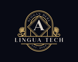 Greek Alpha Letter Symbol logo