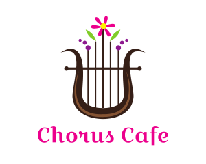Floral Harp Instrument   logo