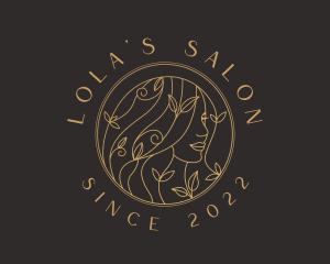 Natural Hair Woman Salon logo design