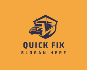 Fast Freight Truck logo design