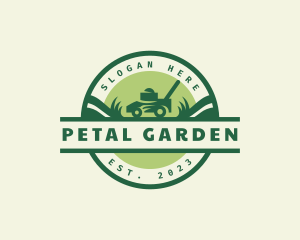 Lawn Mower Landscape Gardening logo design