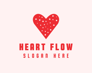 Star Red Love Heart logo
