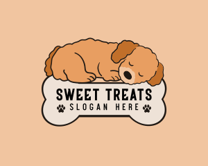 Sleeping Dog Bone logo design