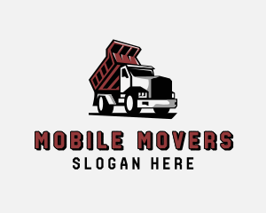 Dump Truck Construction Mover logo design