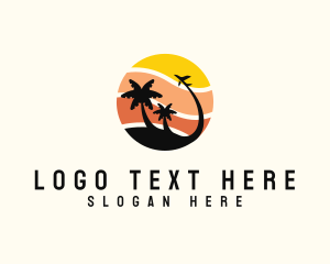 Beach Tourism Travel logo