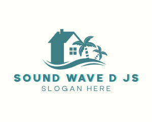 Beach House Wave Resort logo design