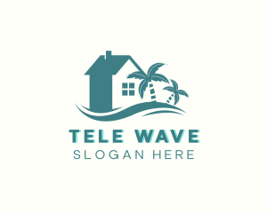 Beach House Wave Resort logo design