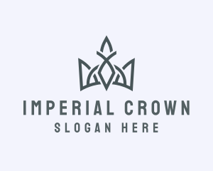 Gray Emperor Crown logo design