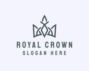 Gray Emperor Crown logo design