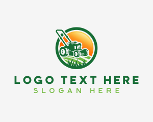 Grass Cutting Lawn Mower logo