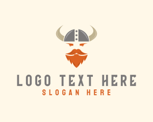 Viking Warrior Soldier logo