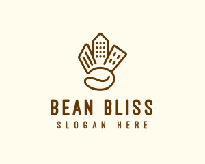 Cityscape Coffee Bean logo design