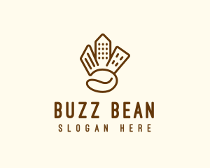 Cityscape Coffee Bean logo design