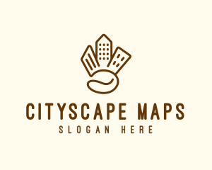 Cityscape Coffee Bean logo design