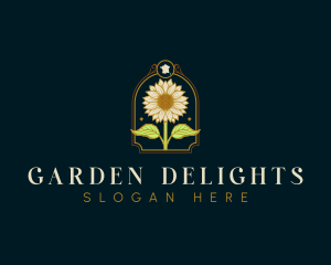 France Sunflower Garden logo design