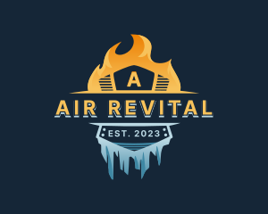 Fire Ice Ventilation logo design