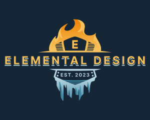 Fire Ice Ventilation logo design