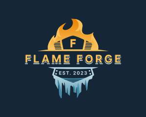 Fire Ice Ventilation logo design