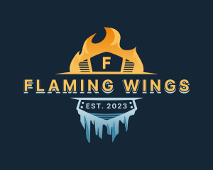 Fire Ice Ventilation logo design