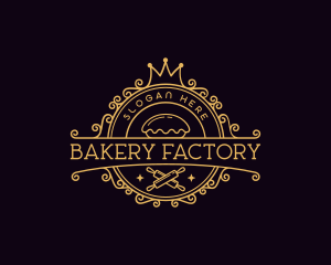 Crown Bakery Pastry logo design