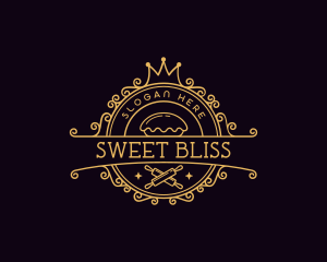 Crown Bakery Pastry logo design