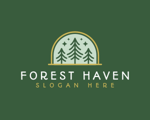 Pine Tree Forest logo design