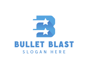 Shooting Star Letter B  logo design