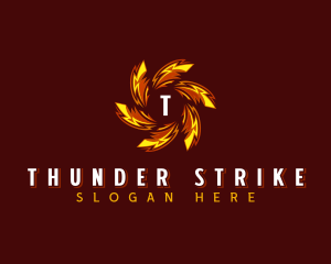 Electric Thunder Bolt logo design