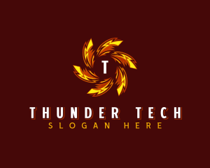 Electric Thunder Bolt logo design