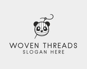 Panda Yarn Ball  logo design