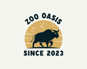 Bison Animal Zoo logo design