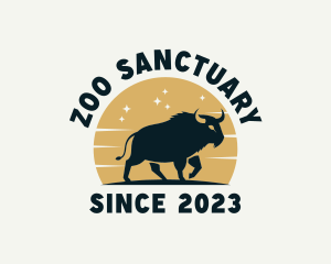 Bison Animal Zoo logo design