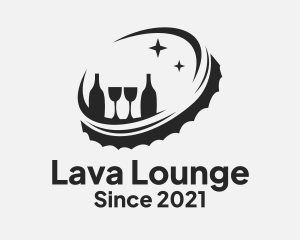 Beer Cap Lounge Bar logo design