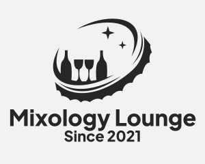 Beer Cap Lounge Bar logo design