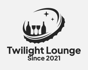 Beer Cap Lounge Bar logo design