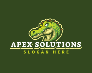 Alligator Crocodile Mascot logo design