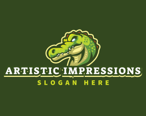 Alligator Crocodile Mascot logo design