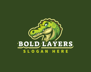 Alligator Crocodile Mascot logo design