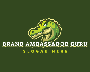 Alligator Crocodile Mascot logo design