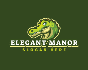 Alligator Crocodile Mascot logo design