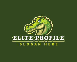 Alligator Crocodile Mascot logo design